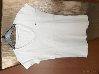 TOMMY HILFIGER originál white damske tricko S/M - 7