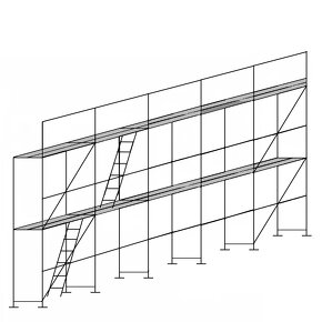 Lešenie Fasádne nové pozinkované lesenie stavebné - 7