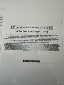 MacBook Air M2 13.6 8/256 gb Space grey-nerozbalený, záruka - 7