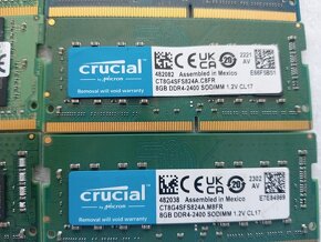 predám pamäte pre notebooky (sodimm) 8gb DDR4 - 7