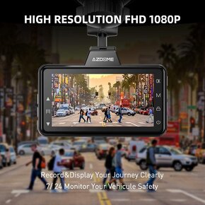 Autokamera AZDOME Dashcam 1080P FHD, ADAS, 64GB - 7