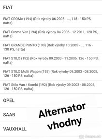 Alternator FIAT, OPEL, SAAB - 7