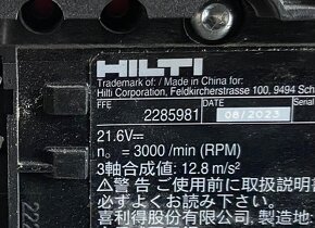 Hilti Nuron SR 4-22 jednoručná chvostová píla - 7