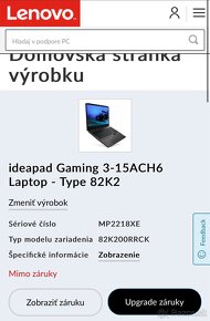 Lenovo Ideapad Gaming 3-15ACH6 - 7