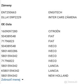 Špičky trisiek Fiat iveco Citroën lancia - 7