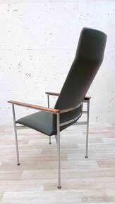 Retro stoličky s chrómovou konštrukciou, 7 ks, 70.roky - 7