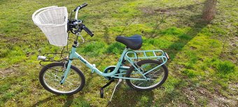 Skladaci bicykel Tyrkysovej farby - 7