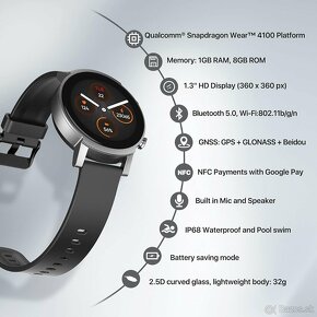 Inteligentné hodinky Ticwatch E3, GPS - v top stave - 7