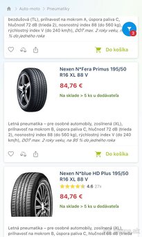 PNEU 195/50 R16 & DISKY 5x114,3 R16 - 8