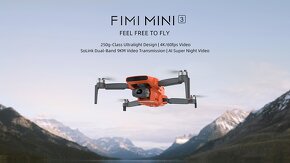 Fimi Mini 3 245g 4k/60fps 48mpx 9km 32min 2x bat bag nový - 8