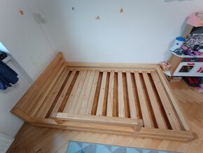 Posteľ Benlemi masív 120x200 + matrac - 8