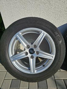 Originál Audi elektróny 5x112 R16 + letné pneu Michelin - 8