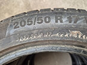 205/50 r17 zimné 4 ks CONTINJENTAL dezén 8,7 - 7,3 mm - 8