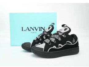 Lanvin Leather Curb Sneaker - 8