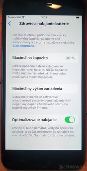 Phone SE 2022 red 64GB 98% baterka max zachovalý - 8