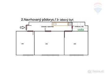 PREDAJ: Priestranný 2 - izbový byt, Nám. Biely Kríž, Nové Me - 8