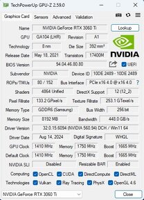 PALIT GeForce RTX 3060 Ti DUAL 8GB - 8