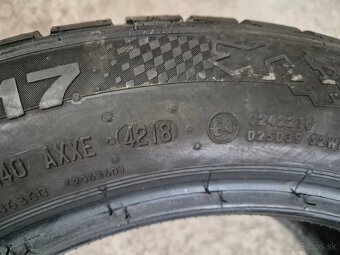 225/50 r17 zimné 4 ks CONTINENTAL dezén 7,3-6,1 mm - 8