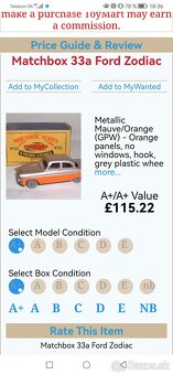 RARITKA Matchbox lesney Ford Zodiac - 8