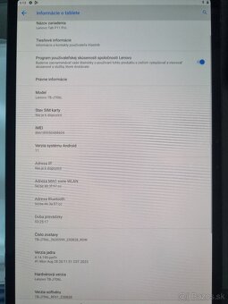 Lenovo Tab P11 Pro + originál klávesnica a pero - 8