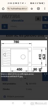 Kuchynský granitový drez Elon 6xl S - 8