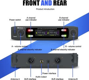 Bezdrôtový mikrofónny systém Micfuns K7 - 8