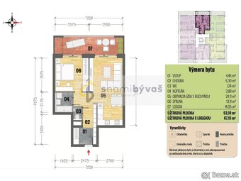 2 i byt + loggia, 4.p., pripravený na odovzdanie, Panoráma - 8