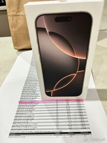 ❤️ iPHONE 16 PRO 256 GB - NOVÝ DESERT TITANIUM PÚŠTNY TITÁN  - 8