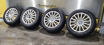 Zimní Kola 5x112 Audi VW Seat Skoda 225/55R17 / Vzorek 8 mm - 8