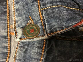 DSGUARED2 originál jeansove capri nohavice XL - 8