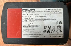 HILTI Aku vŕtacie kladivo TE 6-A22 - 8