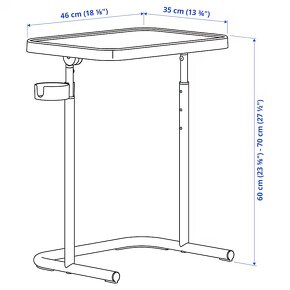 Ikea Stabilný béžový stojan/stolík BJÖRKÅSEN - 8