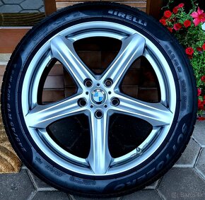 alu R19 5x120, senzory, zimné pneu 245/45 RFT, BMW X3 - 8