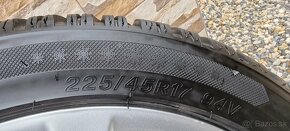 Predám Orginal Superb elektrony 5X112 R1 225/45 r17 Zimné - 8