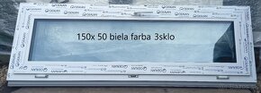 Sklopné okna š150cm x v50cm a120x50 antracit aj biela farba - 8