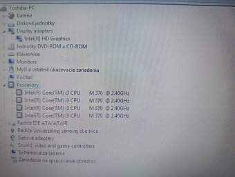 predám ntb Toshiba / Intel core i3/ 4gb ram / ssd/ Windows 7 - 8