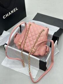 CHANEL batoh full box ruzovy - 8