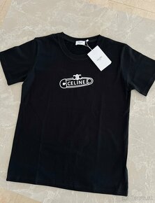Dámske tričko CELINE čierne s potlačom - 8