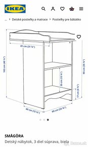 Detská postielka + prebaľovací pult Smagora - 8