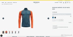 Nové merino tričko Devold Running Merino 130 Zip Neck Man - 8