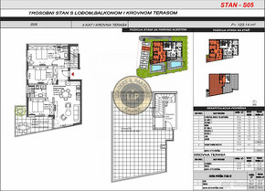 ZADAR - SUKOŠAN, luxusný apartmán so strešnou terasou (93,12 - 8