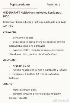 Hojdací koník a odrážadlo Kinderkraft - 8