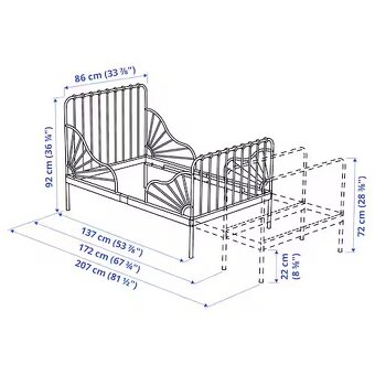 Rastuca postel IKEA - 8