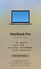 MacBook Pro 13" M1 256GB, Touchbar - Space Grey - 8