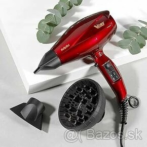 FÉN BaByliss Veloce 2200W červený + darček - 8