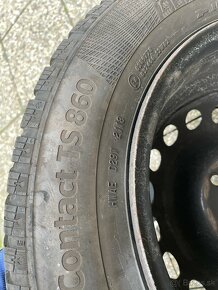 4ks Continental TS860 195/65 R16 +plechy VW golf 5 - 8