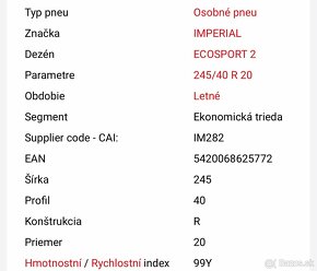 Pneumatiky r20 letné - 8