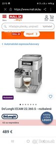 Delonghi kavovar  automatický ECAM22.360B - 8