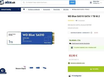 Ext. WD RED / Blue 1TB USB C/ A - zaruka 04 / 2028 - 8