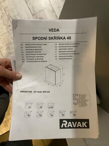 Umývadlo so skrinkou Ravak Veda 400 slim - 8